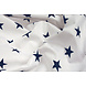 Oeko-Tex® Popelina Estrellas Blanco Azul Marino Oeko-Tex® Popelina Estrellas Blanco Azul Marino