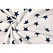 Oeko-Tex® Popelina Estrellas Blanco Azul Marino Oeko-Tex® Popelina Estrellas Blanco Azul Marino