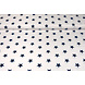 Oeko-Tex® Popeline Stelle Bianco Blu Navy Oeko-Tex® Popeline Stelle Bianco Blu Navy