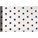 Oeko-Tex® Popeline Étoiles Blanc Marine Oeko-Tex® Popeline Étoiles Blanc Marine