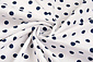 Popeline Dots Weiß Marine