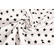 Oeko-Tex® Popeline Petit Étoiles Blanc Noir Oeko-Tex® Popeline Petit Étoiles Blanc Noir