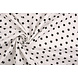 Oeko-Tex® Popeline Petit Stelle Bianco Nero Oeko-Tex® Popeline Petit Stelle Bianco Nero