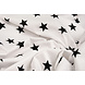 Oeko-Tex® Popeline Étoiles Blanc Noir Oeko-Tex® Popeline Étoiles Blanc Noir