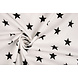 Oeko-Tex® Popeline Étoiles Blanc Noir Oeko-Tex® Popeline Étoiles Blanc Noir