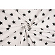 Oeko-Tex® Popeline Étoiles Blanc Noir Oeko-Tex® Popeline Étoiles Blanc Noir