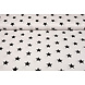 Oeko-Tex®  Popeline Stelle Bianco Nero