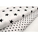 Oeko-Tex® Popelina Estrellas Blanco Negro Oeko-Tex® Popelina Estrellas Blanco Negro