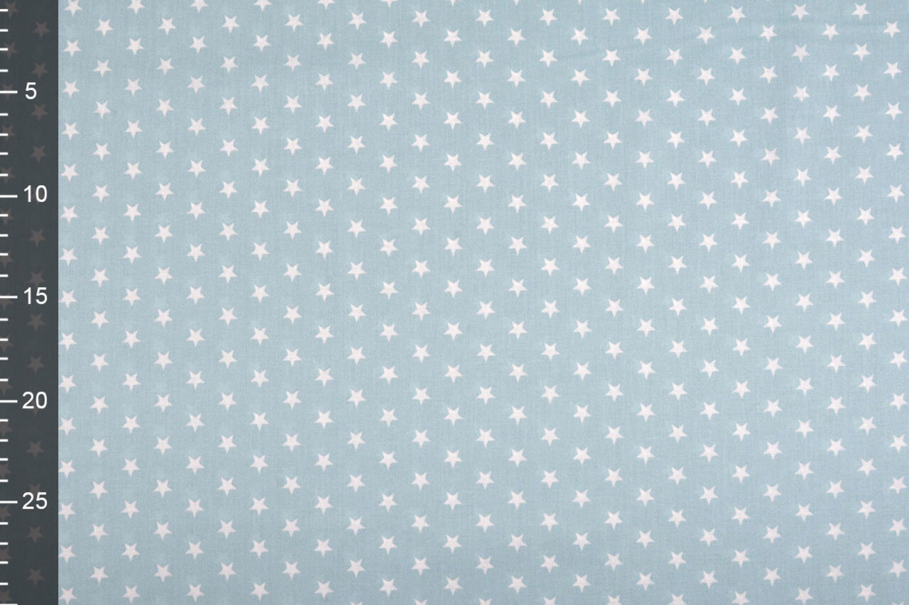 Oeko-Tex®  Poplin Petit Stars Licht Blauw Oeko-Tex®  Poplin Petit Stars Licht Blauw