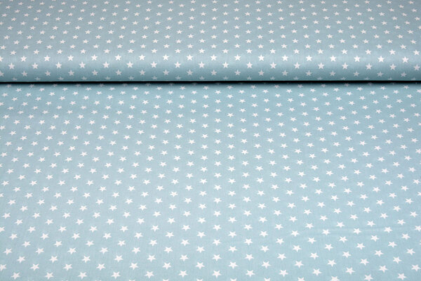 Oeko-Tex®  Popeline Petit Stars Hellblau Oeko-Tex®  Popeline Petit Stars Hellblau