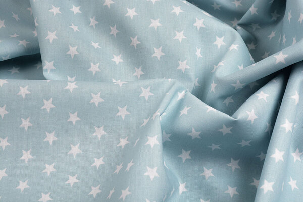 Oeko-Tex®  Popeline Petit Stars Hellblau Oeko-Tex®  Popeline Petit Stars Hellblau
