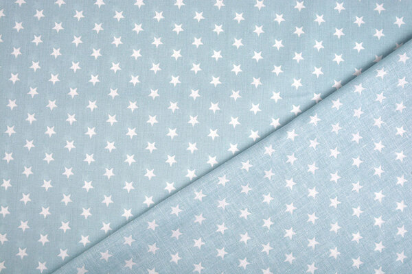 Oeko-Tex® Popeline Petit Étoiles Bleu Clair Oeko-Tex® Popeline Petit Étoiles Bleu Clair
