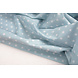 Oeko-Tex® Popeline Petit Étoiles Bleu Clair Oeko-Tex® Popeline Petit Étoiles Bleu Clair
