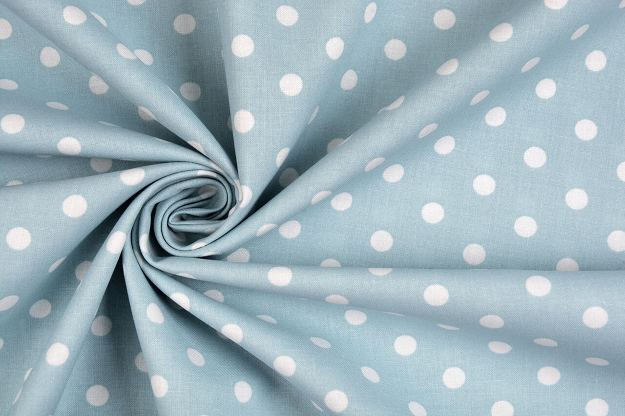 Oeko-Tex®  Poplin Dots Light Blue Oeko-Tex®  Poplin Dots Light Blue