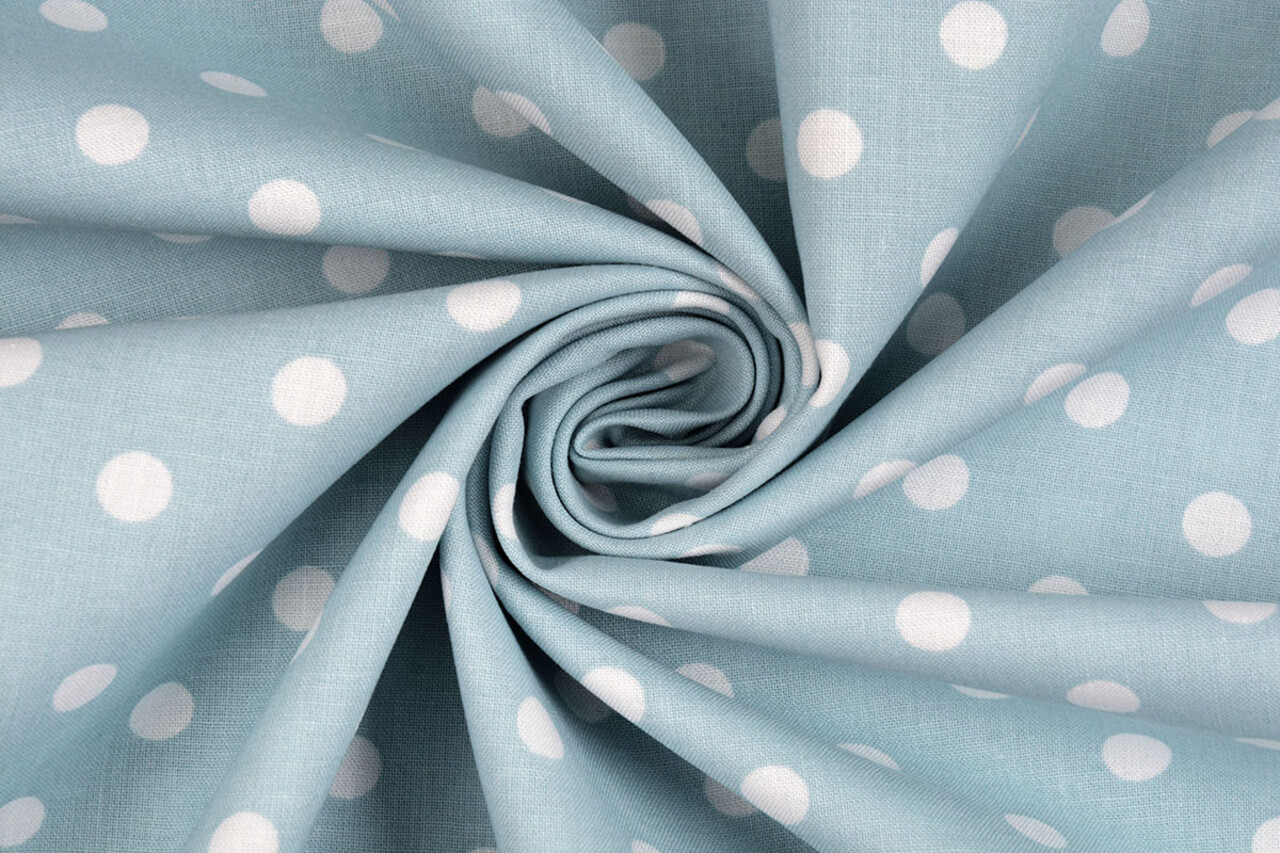 Oeko-Tex®  Poplin Dots Licht Blauw
