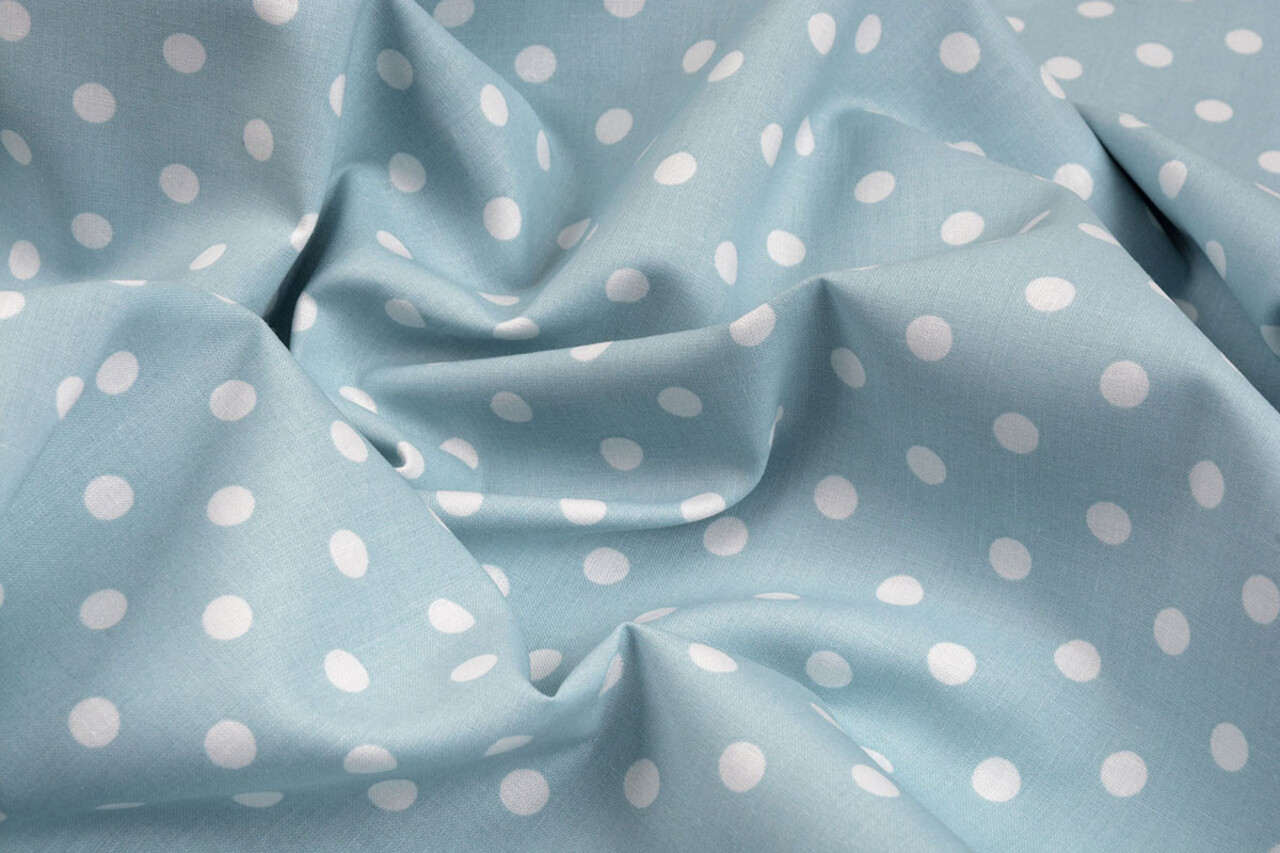 Oeko-Tex®  Poplin Dots Licht Blauw