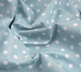 Oeko-Tex®  Poplin Dots Licht Blauw