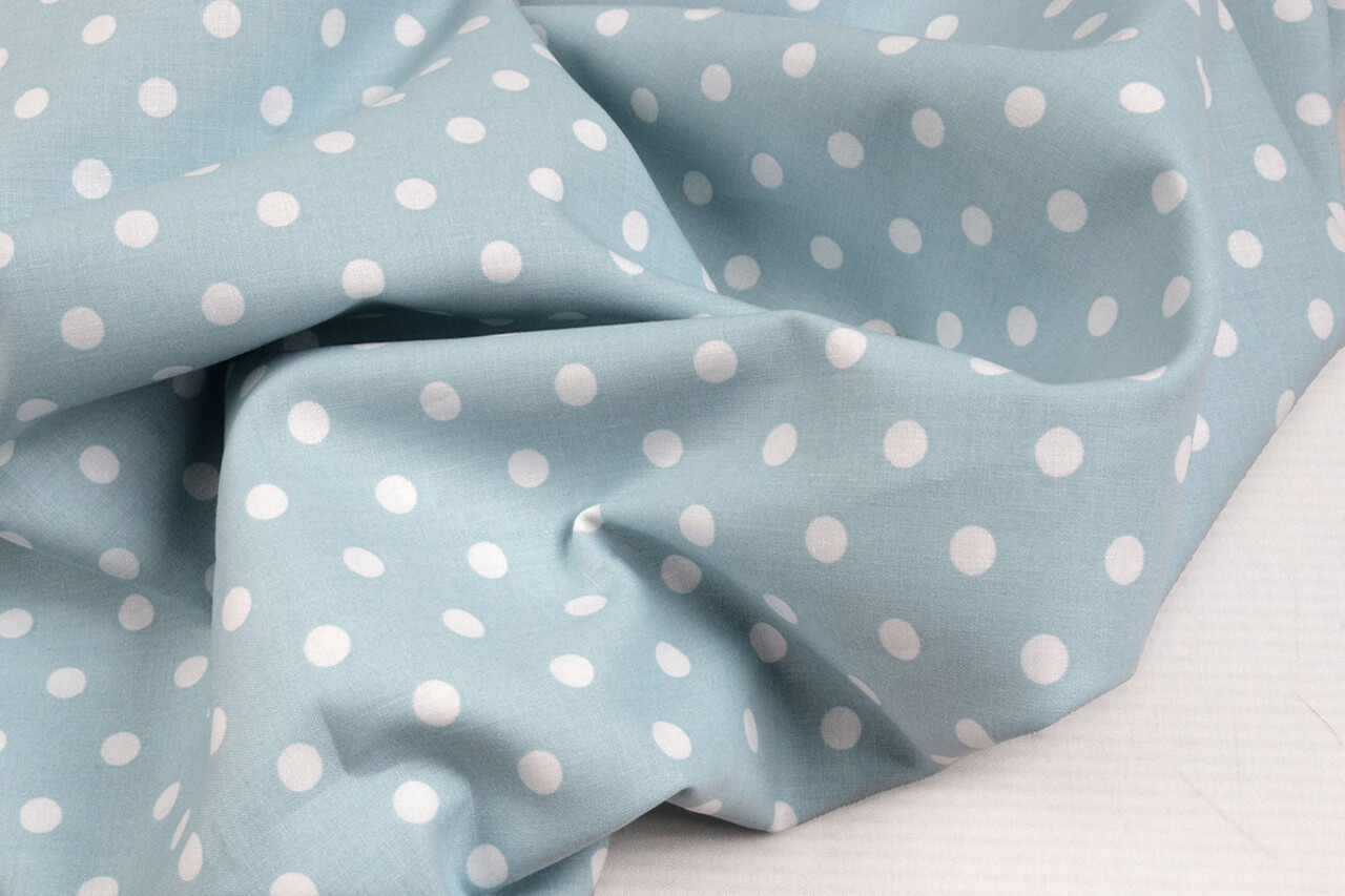 Oeko-Tex®  Popeline Dots Hellblau