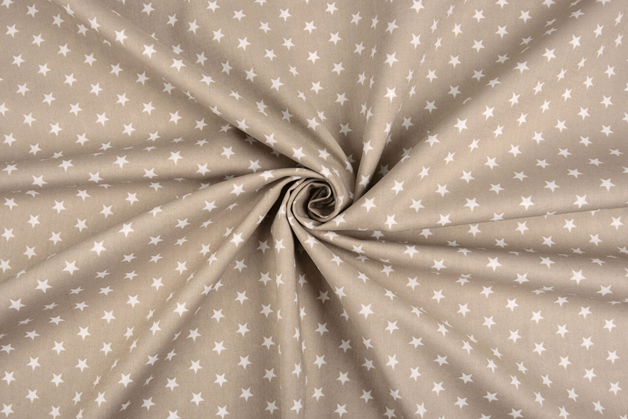 Oeko-Tex® Popelina Petit Estrellas Topo Claro Oeko-Tex® Popelina Petit Estrellas Topo Claro