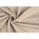 Oeko-Tex® Popeline Petit Étoiles Taupe Clair Oeko-Tex® Popeline Petit Étoiles Taupe Clair