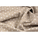 Oeko-Tex® Popeline Petit Étoiles Taupe Clair Oeko-Tex® Popeline Petit Étoiles Taupe Clair
