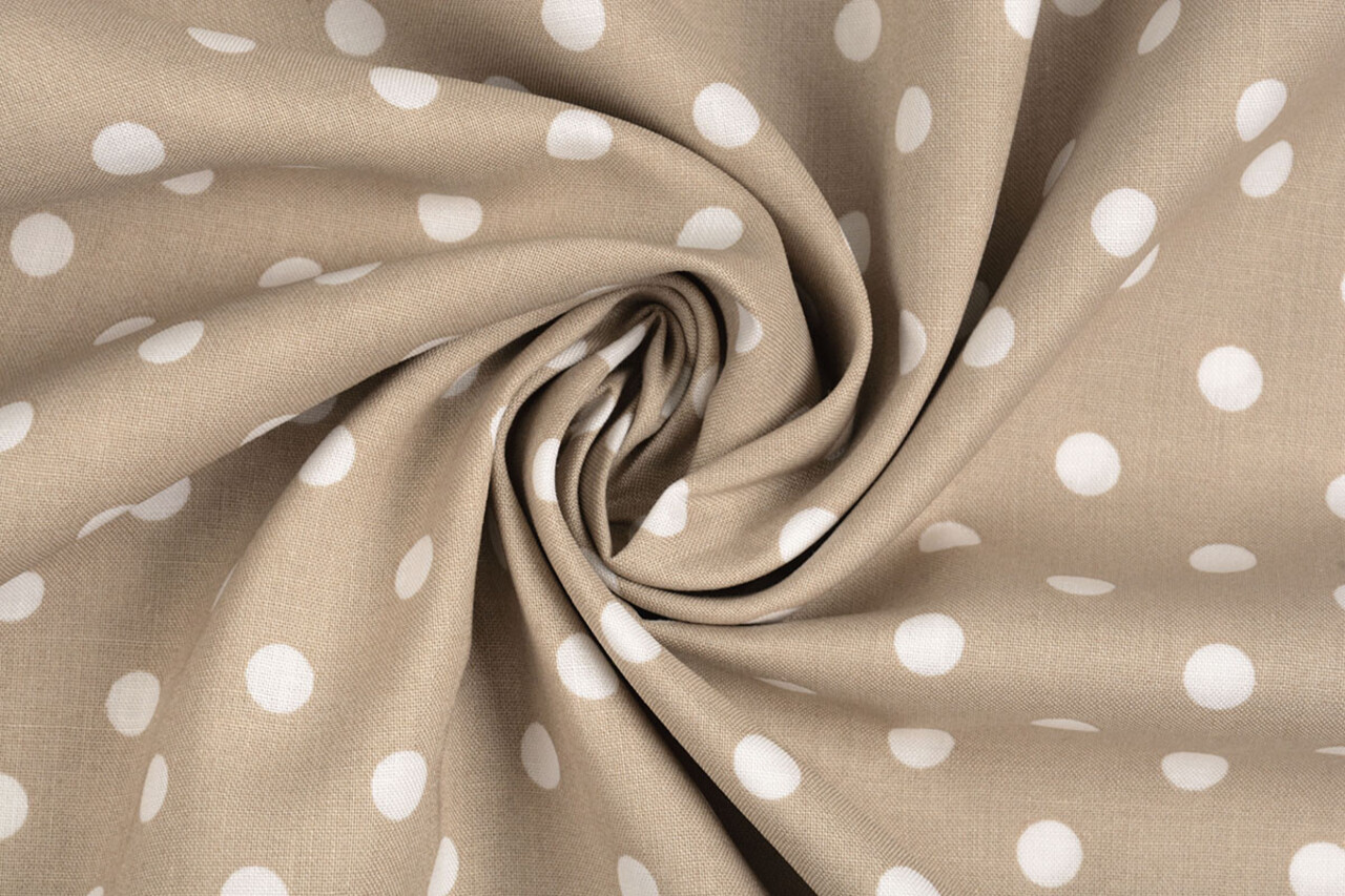 Oeko-Tex®  Popeline Dots Hell Taupe