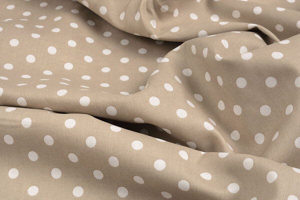 Oeko-Tex®  Popeline Dots Hell Taupe