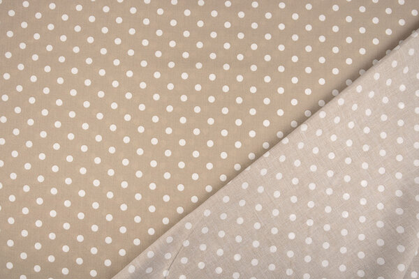 Oeko-Tex®  Popeline Dots Hell Taupe