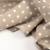 Oeko-Tex®  Poplin Dots Light Taupe Oeko-Tex®  Poplin Dots Light Taupe