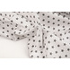 Oeko-Tex® Popeline Petit Étoiles Blanc Gris Oeko-Tex® Popeline Petit Étoiles Blanc Gris