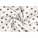 Oeko-Tex® Popelina Puntos Blanco Gris Oeko-Tex® Popelina Puntos Blanco Gris