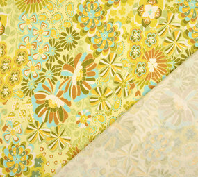 Oeko-Tex®  Viskose Jersey Sixties Flowers Multi-2 Oeko-Tex®  Viskose Jersey Sixties Flowers Multi-2