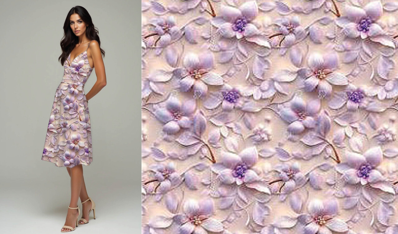 100 % Viscose Lunova Fleurs 100 % Viscose Lunova Fleurs