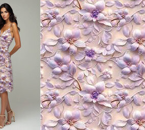 100% Viscose Lunova Flowers