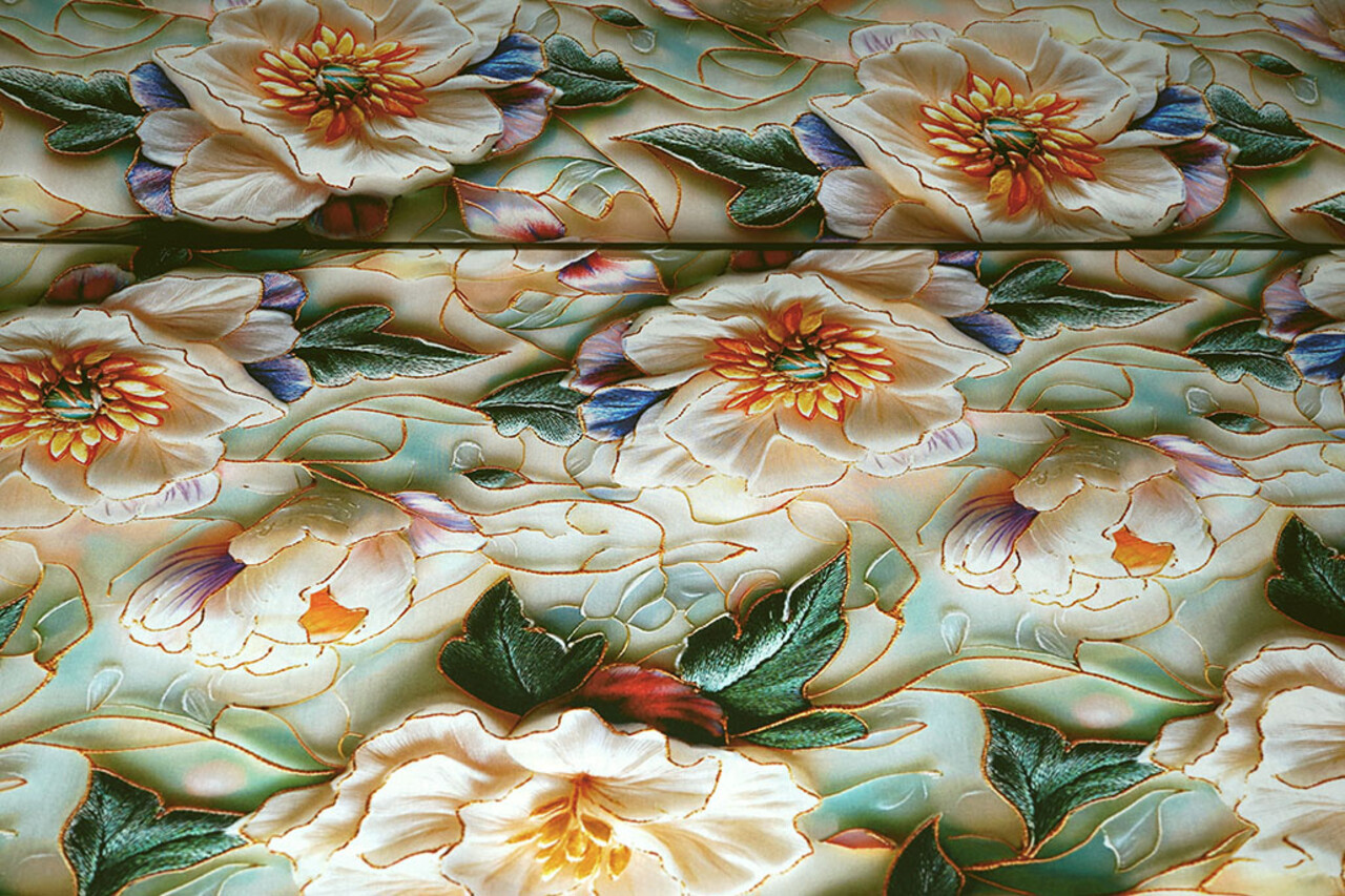 100% Viskose Novella Blumen