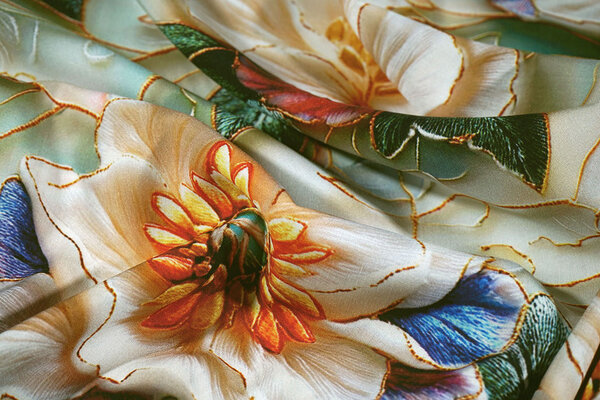 100% Viscose Novella Bloemen 100% Viscose Novella Bloemen