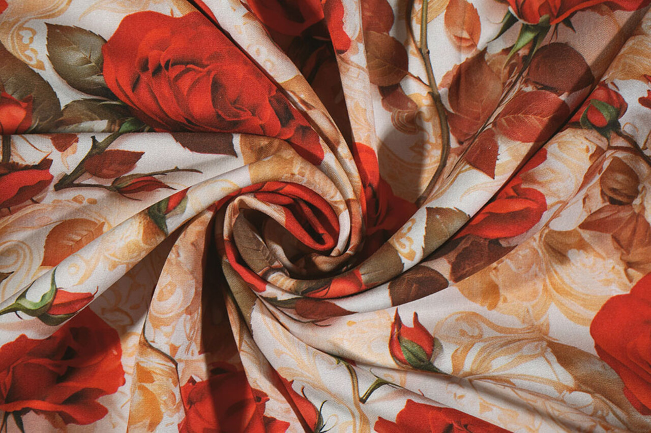 100% Viscose Rosavelle Rozen 100% Viscose Rosavelle Rozen