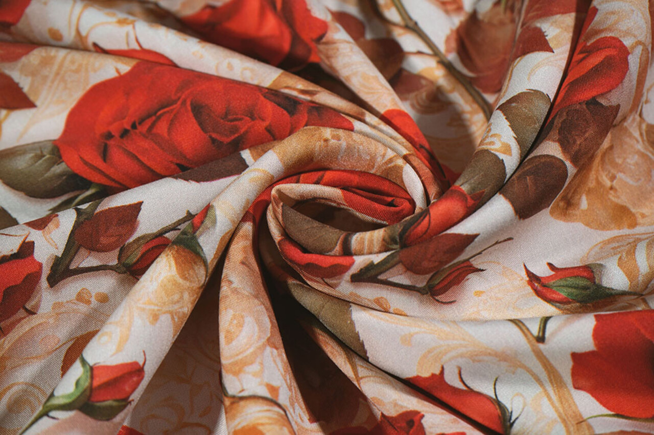 100% Viscose Rosavelle Rozen 100% Viscose Rosavelle Rozen