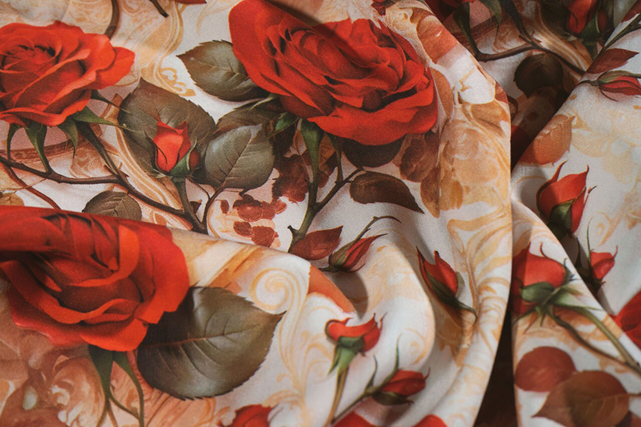 100% Viskose Rosavelle Rosen 100% Viskose Rosavelle Rosen