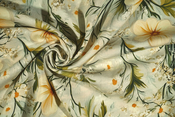 100% Viskose Florinelle Blumen 100% Viskose Florinelle Blumen