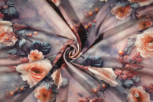 100% Viskose Mysteria Blumen 100% Viskose Mysteria Blumen