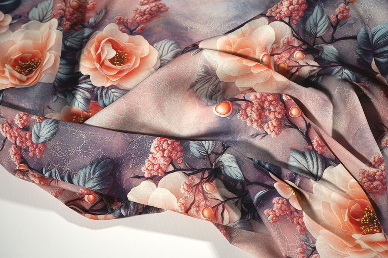 100% Viskose Mysteria Blumen 100% Viskose Mysteria Blumen