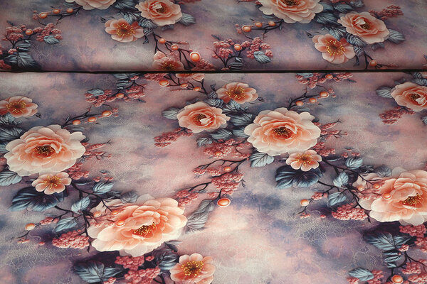 100% Viskose Mysteria Blumen 100% Viskose Mysteria Blumen