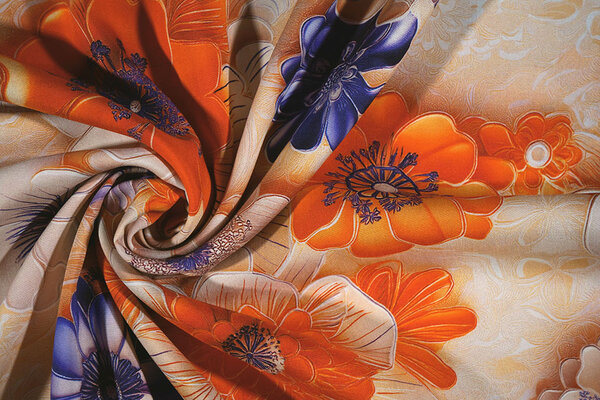 100% Viskose Zymora  Blumen 100% Viskose Zymora  Blumen