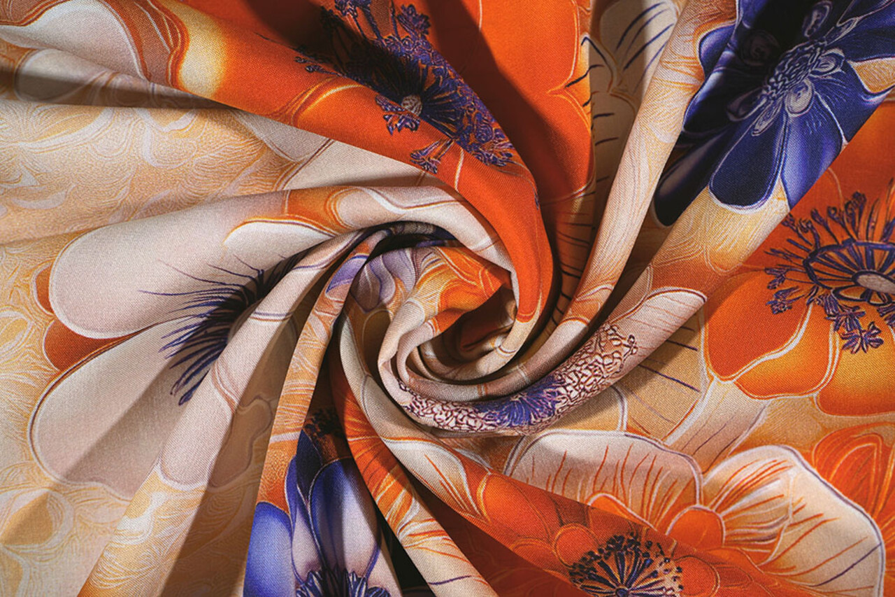 100% Viskose Zymora  Blumen 100% Viskose Zymora  Blumen