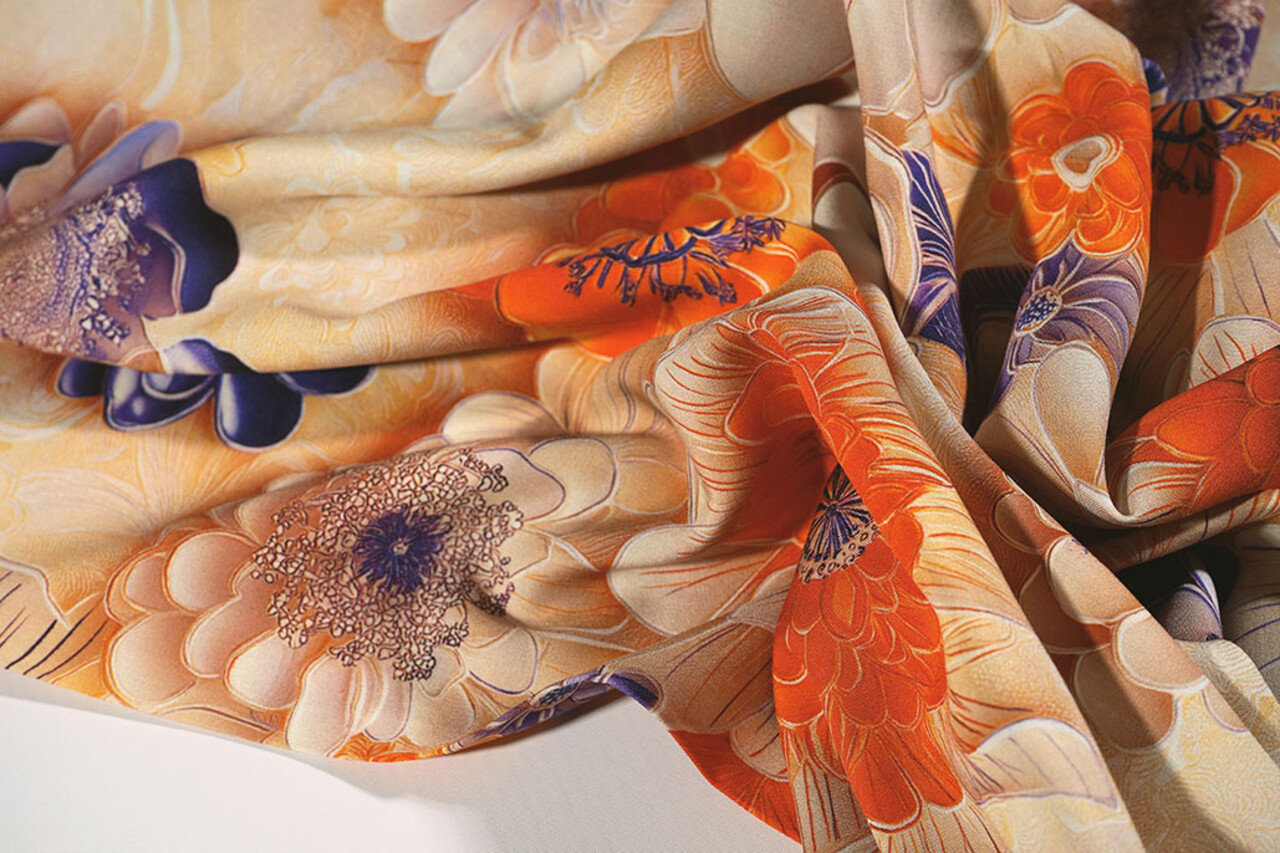 100% Viskose Zymora  Blumen 100% Viskose Zymora  Blumen