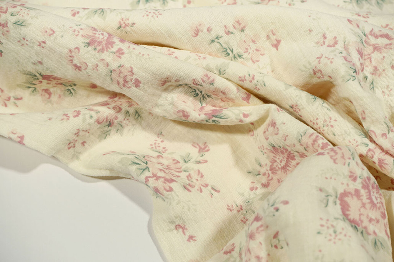 Oeko-Tex® Coton Double Gaze Fleurs Lunora Oeko-Tex® Coton Double Gaze Fleurs Lunora