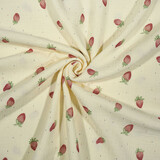 Oeko-Tex® Coton Double Gaze Aardbeien Oeko-Tex® Coton Double Gaze Aardbeien