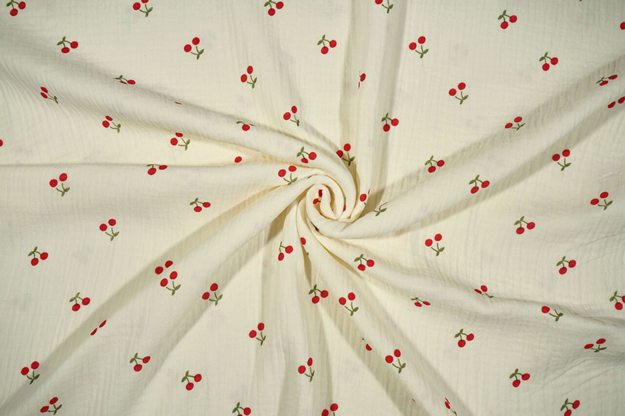 Oeko-Tex®  Double Gauze Little Cherry