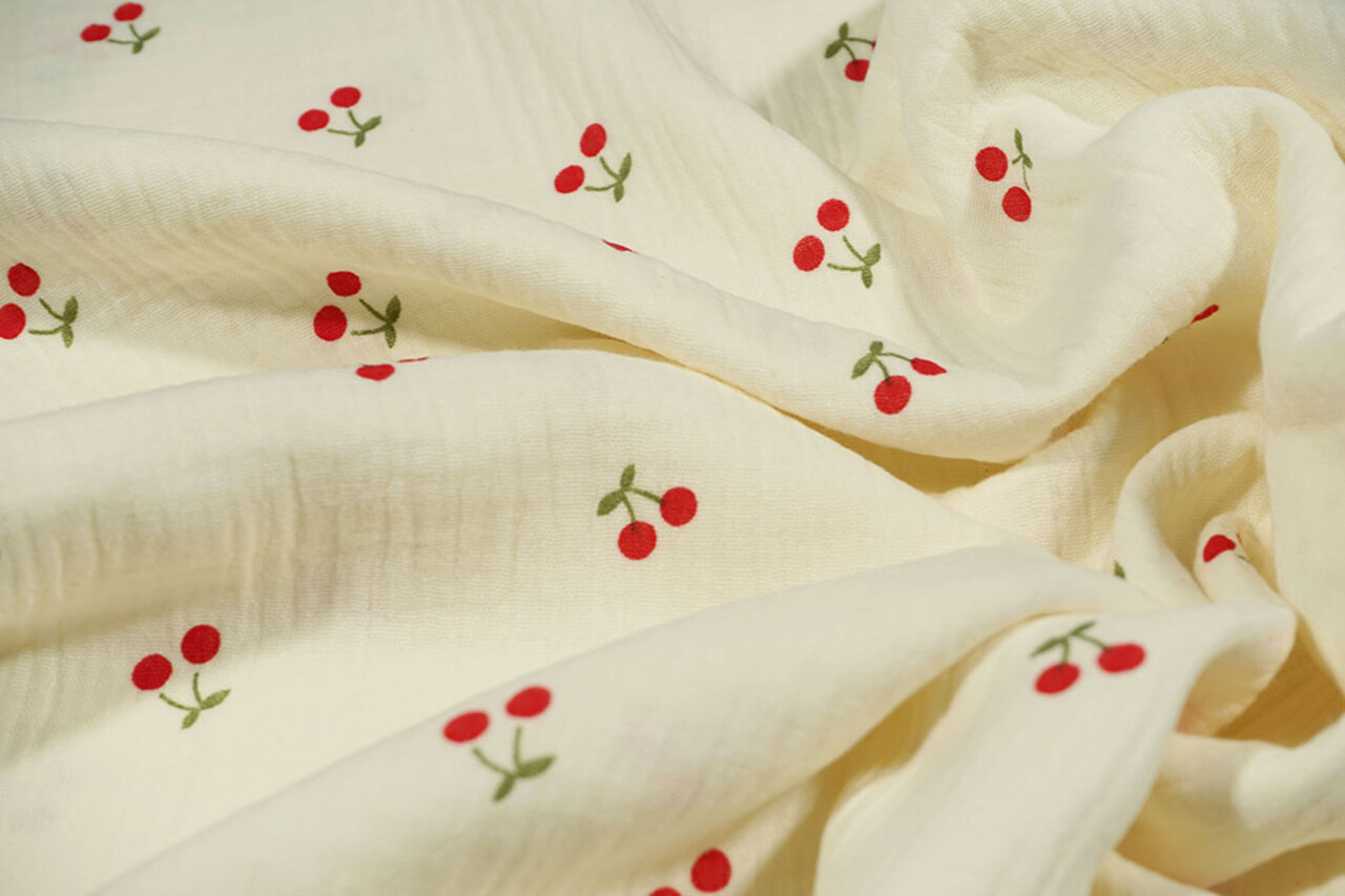 Oeko-Tex®  Double Gauze Little Cherry